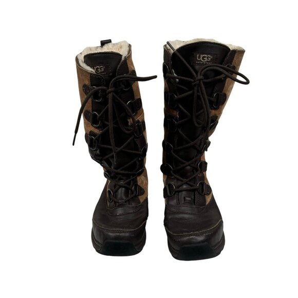 UGG Atlason Waterproof BOOTS Chestnut‎ Women's US 8 S/N 1018994 - Picture 2 of 16